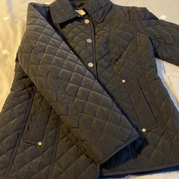 Michael Kors Black Button Down Quilted Coat - Picture 2 of 9